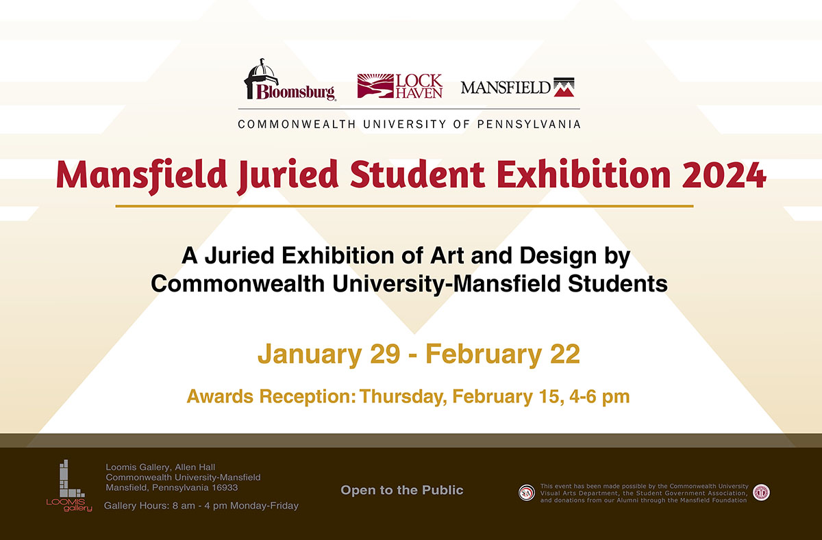 Image of the advertising poster for the Juried Student Exhibition 2024